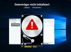 Datentraeger nicht initialisiert Fehler in Windows Datentraegerverwaltung beheben