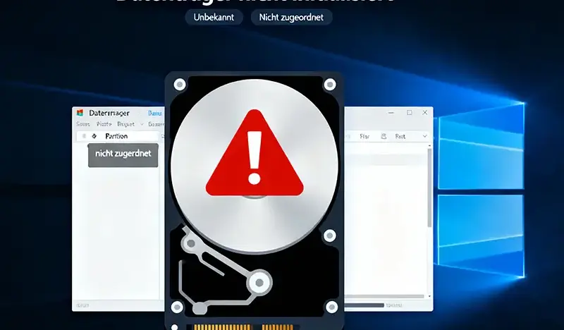 Datentraeger nicht initialisiert Fehler in Windows Datentraegerverwaltung beheben