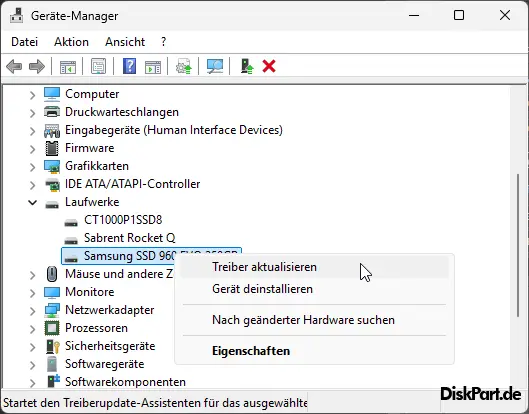 „Datenträger nicht initialisiert" Fehler beheben – Anleitung mit 7 Lösungen 2 Datenträger nicht initialisiert - Treiber aktualisieren