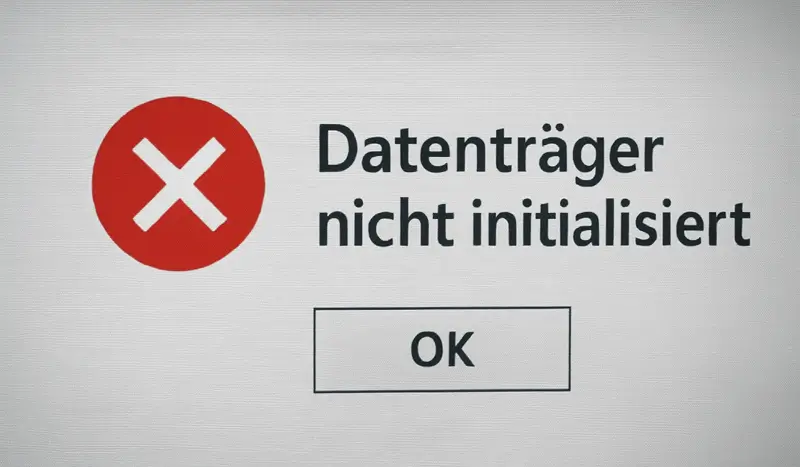 Datentraeger nicht initialisiert – 7 Loesungen die sofort helfen 2026