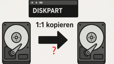 Festplatte 1 1 kopieren mit DiskPart – Anleitung und Alternativen