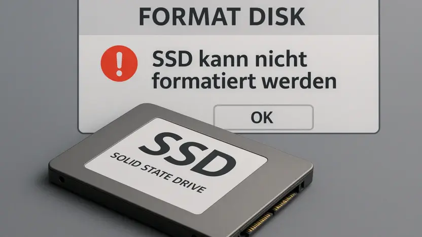 SSD kann nicht formatiert werden