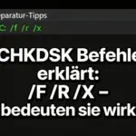 CHKDSK Befehle erklärt: /F /R /X – Was bedeuten sie wirklich?