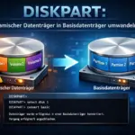 Diskpart Dynamischer Datenträger in Basisdatenträger umwandeln
