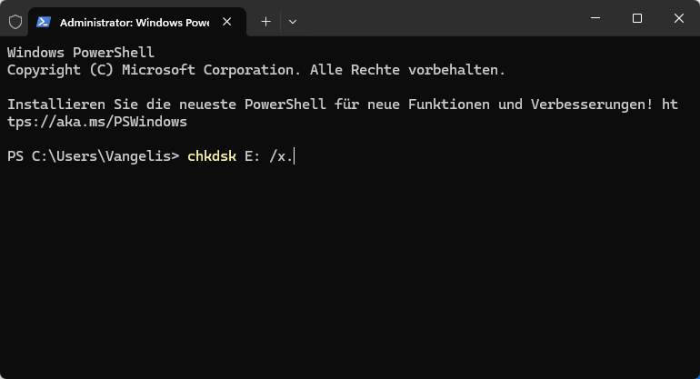 Laufwerk erzwungen trennen