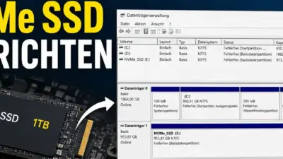 NVMe SSD einrichten – Schritt für Schritt Anleitung