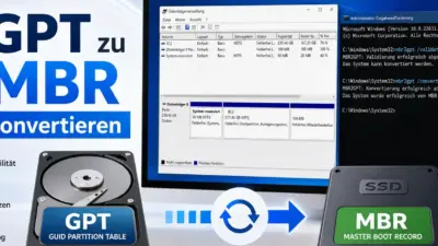 GPT zu MBR konvertieren windows