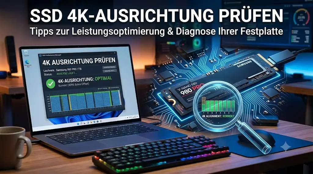 SSD 4K Ausrichtung prüfen und korrigieren mit DiskPart
