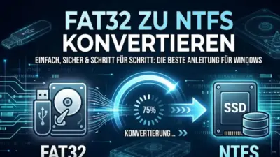 FAT32 zu NTFS konvertieren