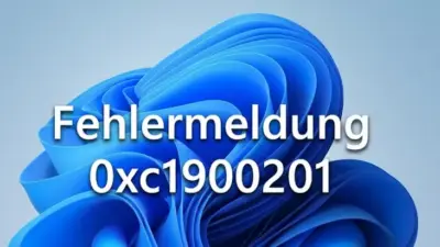 Fehlermeldung 0xc1900201