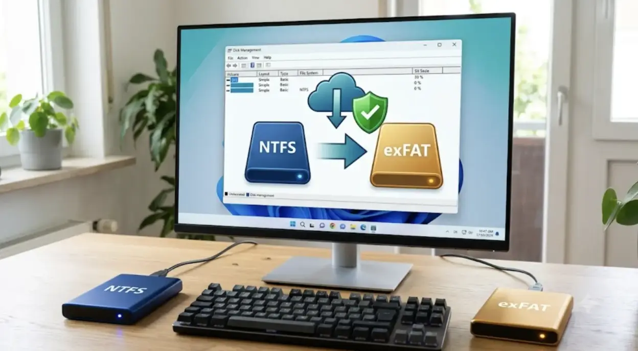 NTFS zu exFAT konvertieren ohne Datenverlust