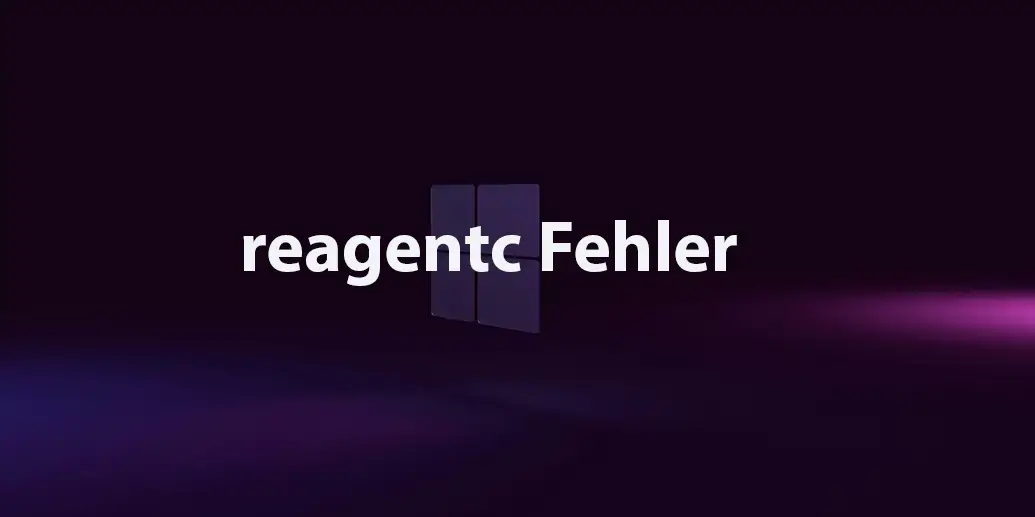 reagentc Fehler beheben
