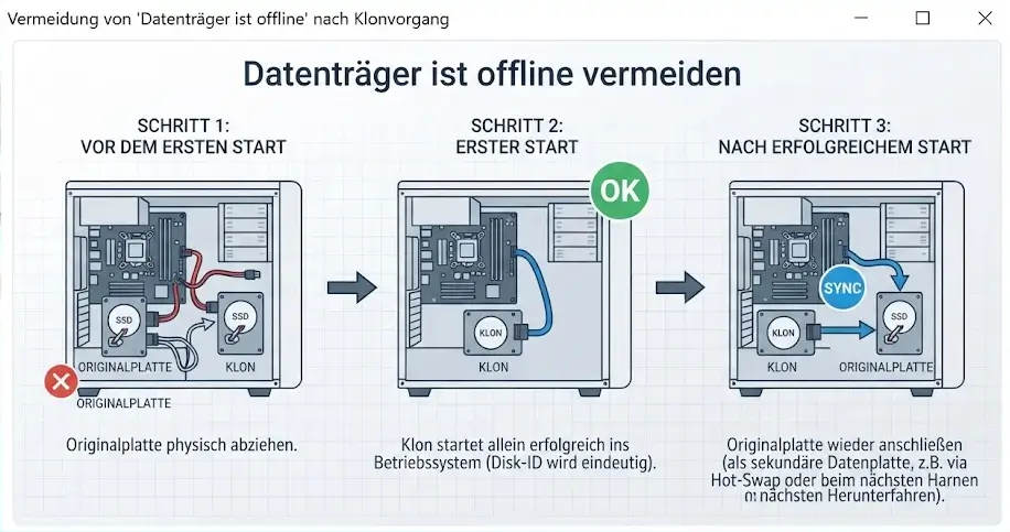 Datenträger ist offline: 5 Ursachen und wie Sie ihn wieder online schalten 4 Datenträger ist offline vermeiden